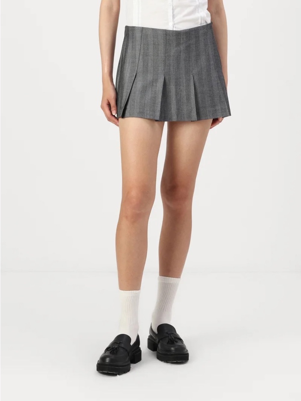 Abercrombie & Fitch Wide Pleated Mini Skirt Size XXS